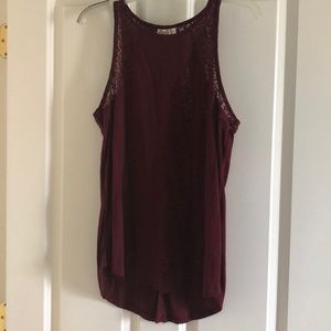 Maroon tank top